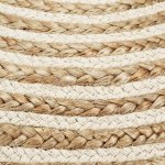 Vidaxl pouf fait  la main 45x30 cm jute