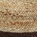 Vidaxl pouf fait  la main marron 40 x 45 cm jute