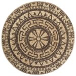 Vidaxl pouf fait � la main marron 45 x 30 cm jute