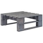 Vidaxl pouf palette de jardin bois de pin impr�gn� de gris