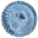 Vidaxl pouf rond velours 40 x 20 cm bleu Vidaxl pouf rond velours 40 x 20 cm bleu