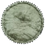 Vidaxl pouf rond velours 40 x 20 cm vert Vidaxl pouf rond velours 40 x 20 cm vert