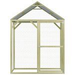 Vidaxl poulailler 1, 5x1, 5x2 m pinde imprgne