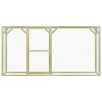 Vidaxl poulailler 1, 5x3x1, 5 m pinde imprgne