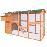 Vidaxl poulailler 295 x 163 x 170 cm bois