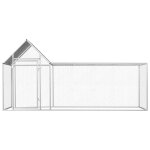Vidaxl poulailler 3 x 1 x 1, 5 m acier galvanis