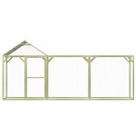 Vidaxl poulailler 4, 5x1, 5x2 m pinde imprgne