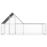Vidaxl poulailler 4 x 2 x 2 m acier galvanis�