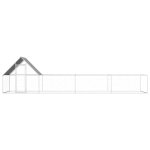 Vidaxl poulailler 8 x 2 x 2 m acier galvanis�