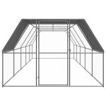 Vidaxl poulailler d'extérieur 3x10x2 m acier galvanisé Vidaxl poulailler d'extérieur 3x10x2 m acier galvanisé