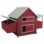 Vidaxl poulailler rouge 157x97x110 cm bois Vidaxl poulailler rouge 157x97x110 cm bois