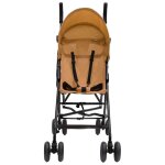 Vidaxl poussette bb taupe et noir acier