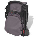 Vidaxl poussette gris 89 x 47, 5 x 104 cm