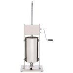 Vidaxl poussoir  saucisse manuel argent 15 l acier inoxydable
