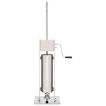 Vidaxl poussoir  saucisse manuel argent 7 l acier inoxydable
