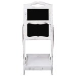 Vidaxl prsentoir  tableau noir blanc 33x39x75 cm bois