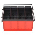 Vidaxl presse  papier de recyclage acier 38 x 31 x 18 cm noir et rouge