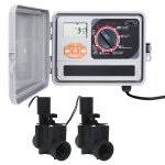 Vidaxl programmateur d'arrosage du jardin avec 6 lectrovannes