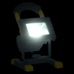 Vidaxl projecteur  led rechargeable avec poigne 10 w blanc froid