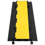 Vidaxl rampe de protection de câble avec 2 canaux 100 cm caoutchouc Vidaxl rampe de protection de câble avec 2 canaux 100 cm caoutchouc
