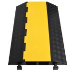 Vidaxl rampe de protection de câble avec 2 canaux 90 cm caoutchouc Vidaxl rampe de protection de câble avec 2 canaux 90 cm caoutchouc