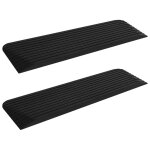 Vidaxl rampes de seuil 2 pcs 110x32x3, 8 cm caoutchouc Vidaxl rampes de seuil 2 pcs 110x32x3, 8 cm caoutchouc