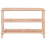 Vidaxl range - chaussures  3 tagres bois de sapin solide