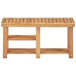 Vidaxl range - chaussures 90x32x46 cm bois d'acacia massif Vidaxl range - chaussures 90x32x46 cm bois d'acacia massif