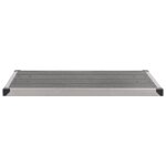 Vidaxl receveur de douche extrieur wpc acier inoxydable 110x62cm gris