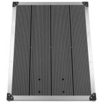 Vidaxl receveur de douche extrieur wpc inox 80x62 cm gris