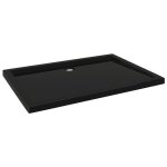 Vidaxl receveur de douche rectangulaire abs noir 70x100 cm