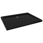 Vidaxl receveur de douche rectangulaire abs noir 80x100 cm Vidaxl receveur de douche rectangulaire abs noir 80x100 cm