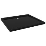 Vidaxl receveur de douche rectangulaire abs noir 80x90 cm Vidaxl receveur de douche rectangulaire abs noir 80x90 cm