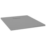 Vidaxl receveur de douche smc gris 100x80 cm