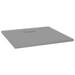Vidaxl receveur de douche smc gris 90x80 cm