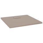 Vidaxl receveur de douche smc marron 80x80 cm