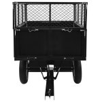 Vidaxl remorque basculante pour tondeuse de pelouse charge de 300 kg