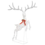 Vidaxl renne volant de décoration de noël 120 led argenté blanc froid Vidaxl renne volant de décoration de noël 120 led argenté blanc froid