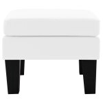 Vidaxl repose - pied blanc similicuir