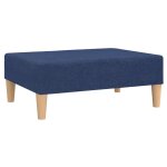 Vidaxl repose - pied bleu 78x56x32 cm tissu