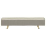 Vidaxl repose - pied crme 120x28x26 cm tissu