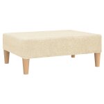 Vidaxl repose - pied crme 78x56x32 cm tissu