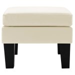 Vidaxl repose - pied cr�me similicuir