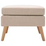 Vidaxl repose - pied cr�me tissu