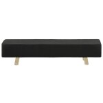 Vidaxl repose - pied gris fonc 120x28x26 cm tissu