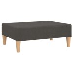 Vidaxl repose - pied gris fonc 78x56x32 cm tissu