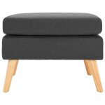 Vidaxl repose - pied gris fonc� tissu