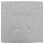 Vidaxl repose - pieds jacinthe d'eau 65 x 65 x 40 cm gris