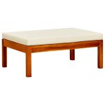 Vidaxl repose - pieds de jardin 2 pcs bois d'acacia massif