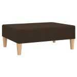 Vidaxl repose - pied marron fonc 78x56x32 cm tissu